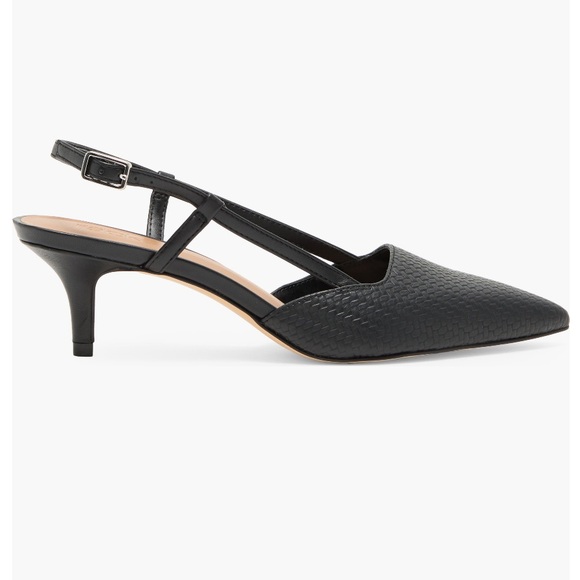 Nordstrom Black Palmer Slingback Heels 7.5 - Picture 2 of 15